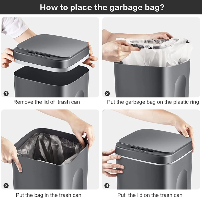 Мусорная корзина с автоматическим датчиком 12/14/16 л |