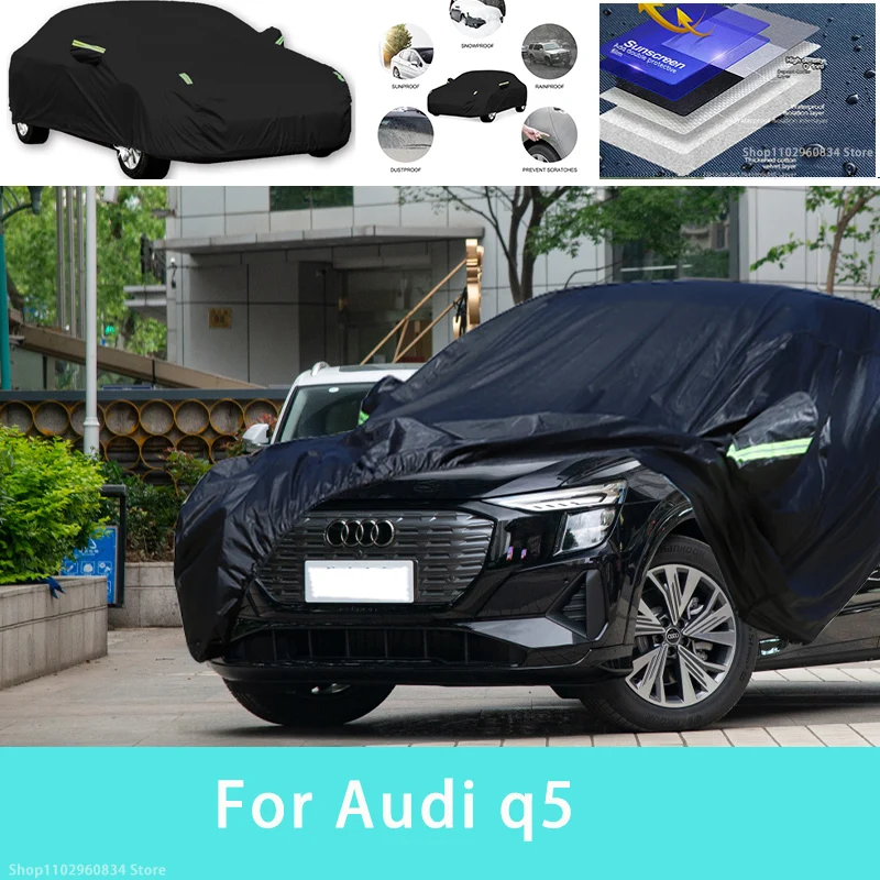 

For Audi q5 Outdoor Protection Full Car Covers Snow Cover Sunshade Waterproof Dustproof Exterior Car accessories