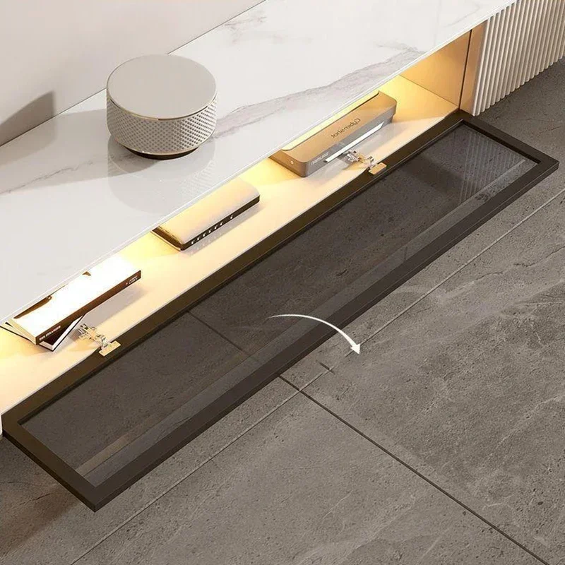 Высокий напольный гранитный минималистичный стенд для телевизора стойка