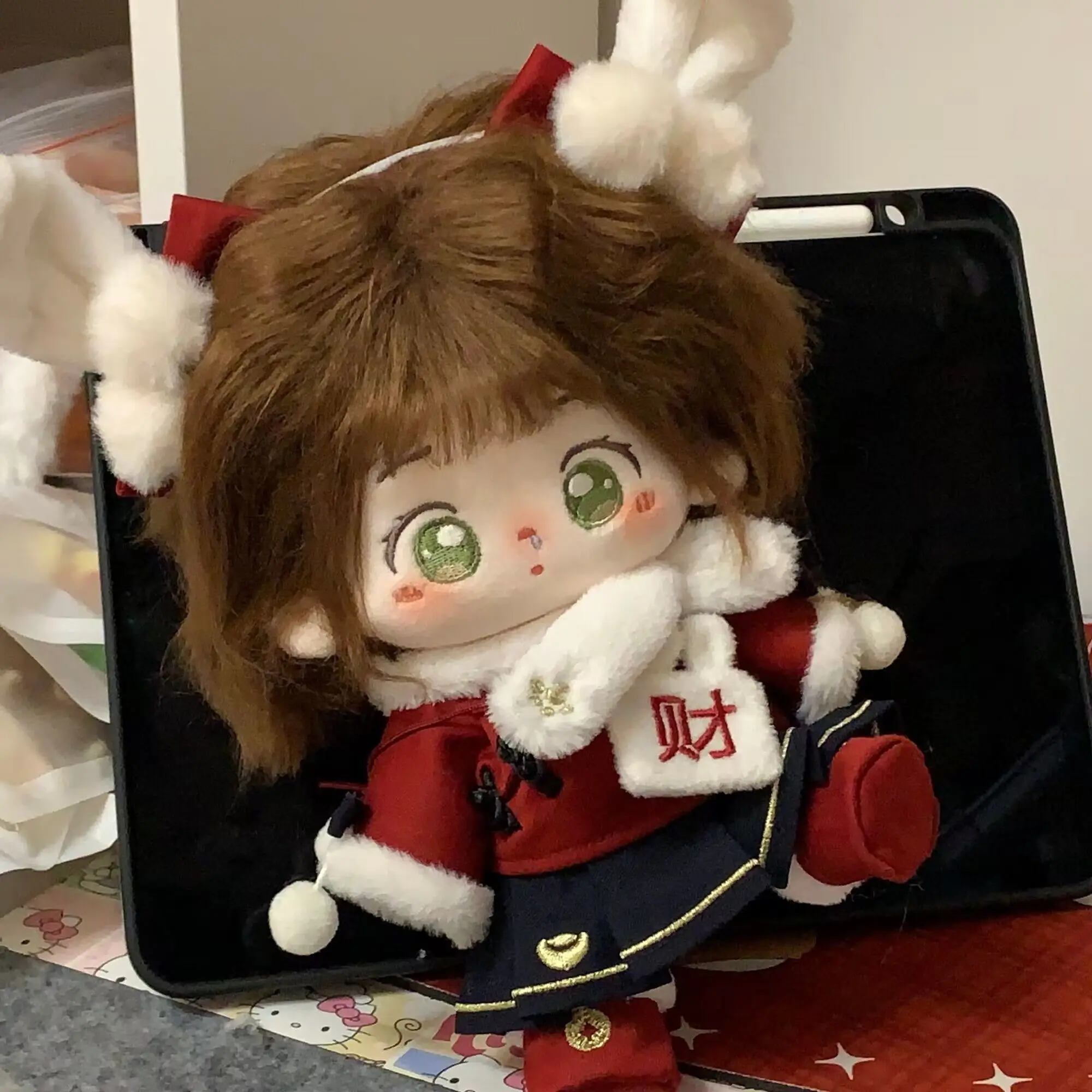 

Year of the Rabbit Suit Lovely Winter Clothes No Attribute For 20cm Plush Stuffed Doll Clothes Clothing Outfits Toy Cosplay Gift