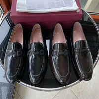 new counter luxury classic formal leather shoes foot shoes new counter synchronization