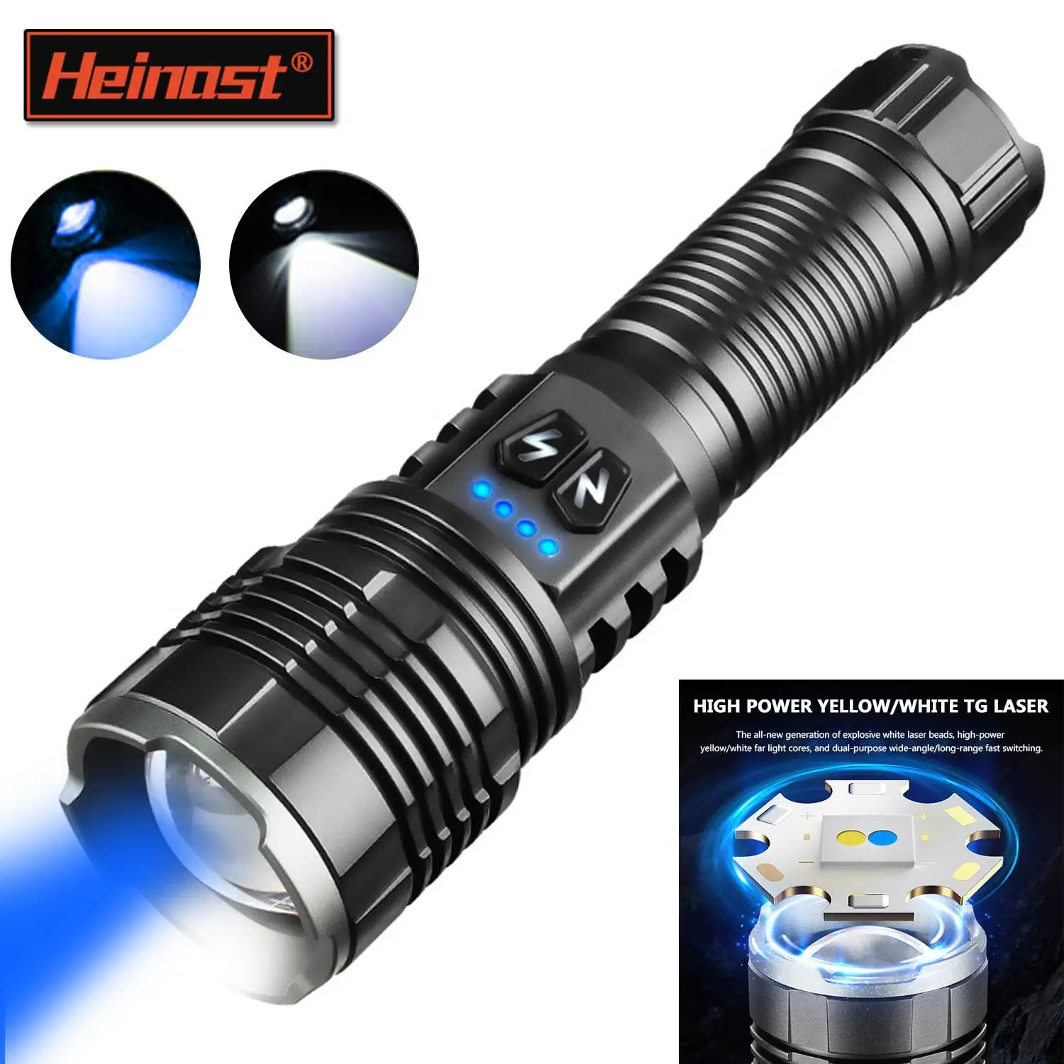 Светодиодный фонарик с переменным фокусом