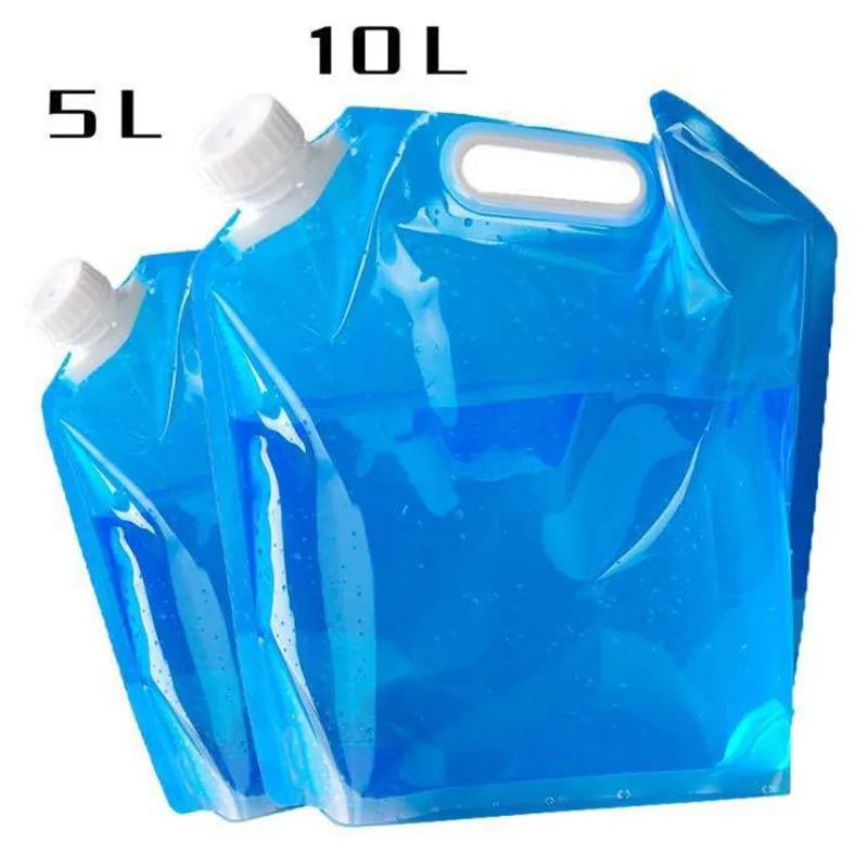 

5L/10L Outdoor Foldable Folding Collapsible Drinking Car Water Bag Carrier Container Outdoor Camping Hiking Picnic Emergency Kit