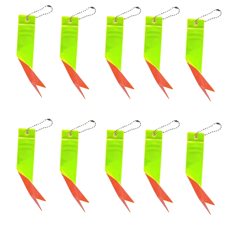 10 шт., модная красочная сумка, бирка, стример, ювелирные изделия, светоотражающие брелки, лента, подвеска, сумка, подвеска, аксессуары, брелки для женщин и детей, подарки