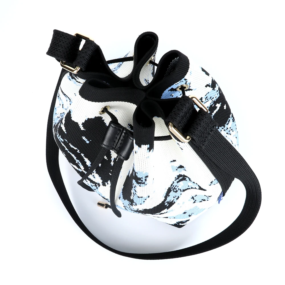 Новинка вязаная Регулируемая сумка через плечо экологически чистая женская для