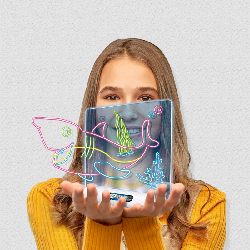 Drawing tablet Children's toys 3D Led Drawing Board for Baby Toys Painting Educational Toys Creativity for Children drawing sets drawing for architects