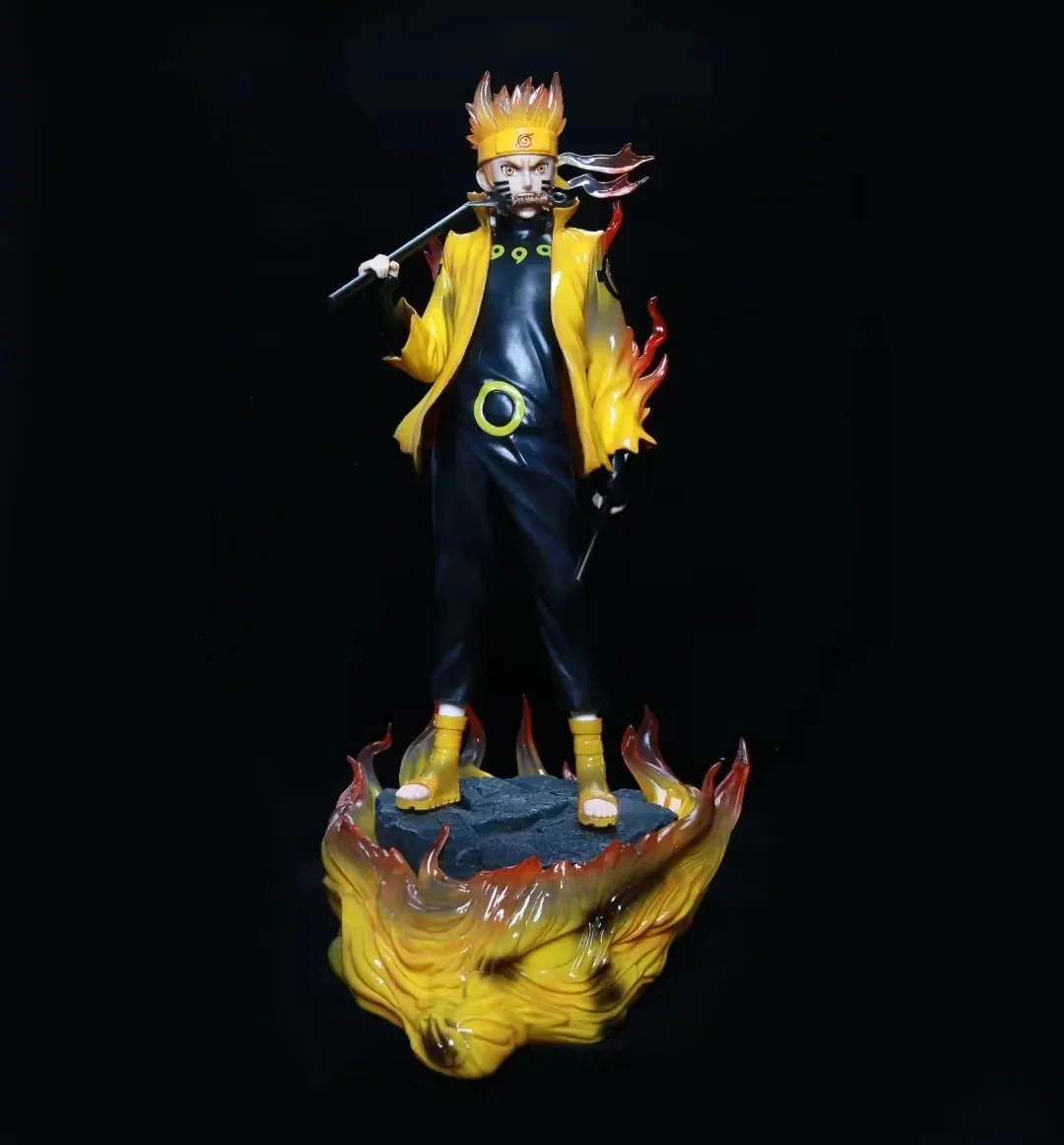 

NARUTO GK Uzumaki Naruto Luminous LED Stand Ver. Anime Action Figure Toys 38cm