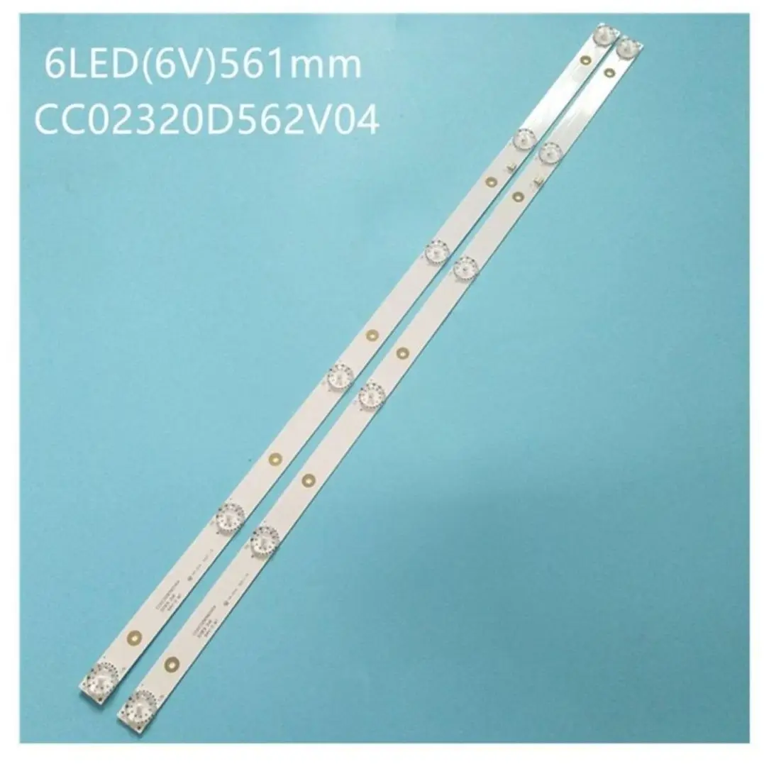 

Светодиодная подсветка для телевизора 32 дюйма, cc02320d562v08, cc02320d562v04, 562 мм (комплект, 2 шт.)