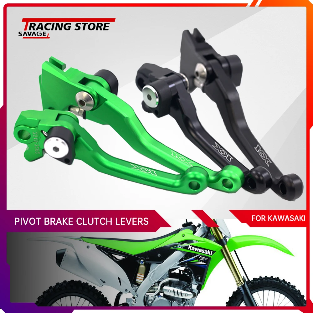 

Motorcycle Pivot Brake Clutch Levers For KAWASAKI KX125 KX250 KX250F KX450F Moto Parts Handle Dirt Bike Off-Road KX 250F 450F