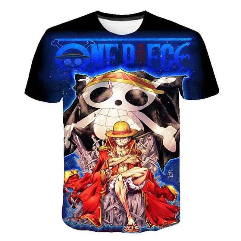

One piece T Shirts Kids Oversized Boy Girl Clothes 3d Printed Kid Clothing 2022 Summer T Shirt Fashion Cartoon Tops 3-14 Year