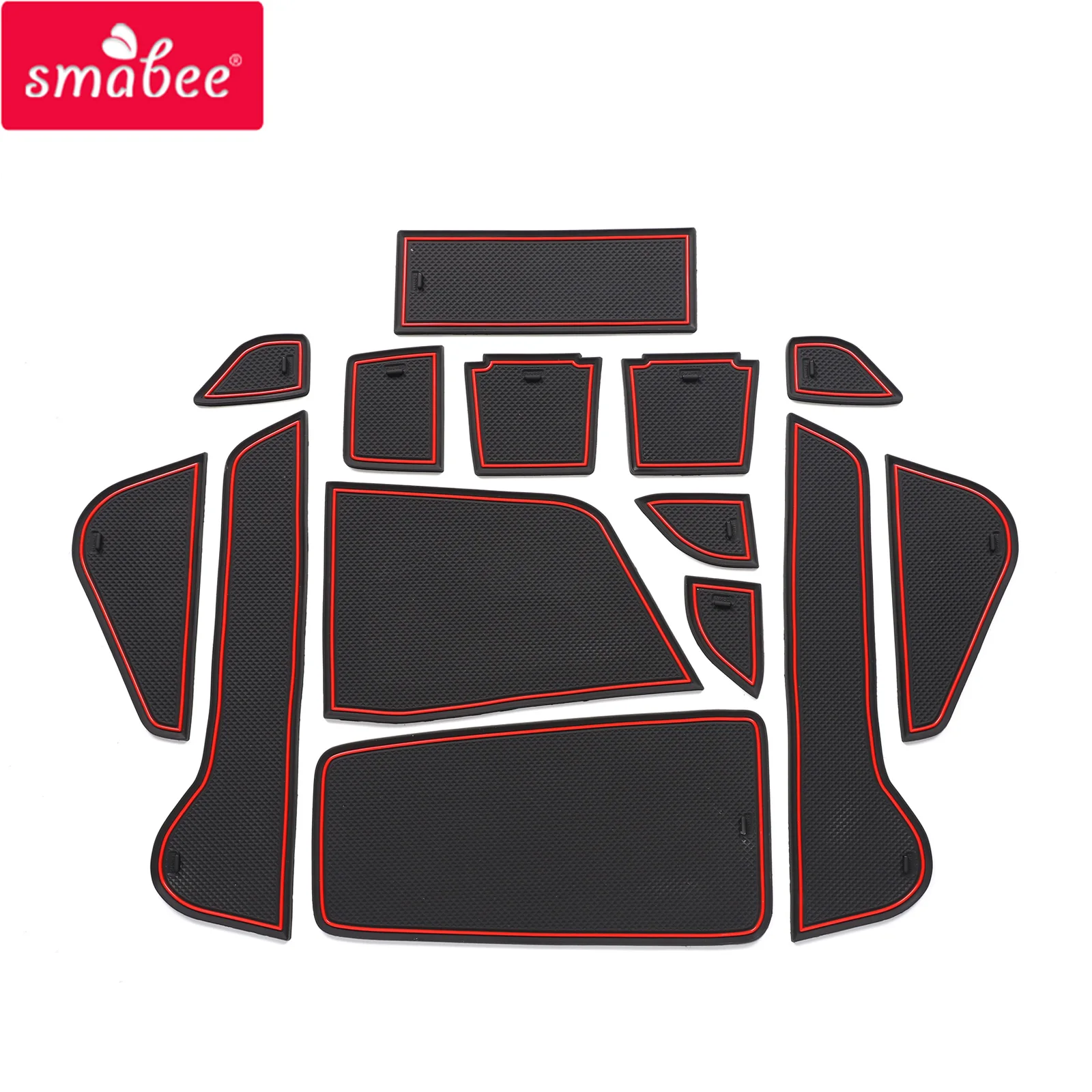 

Smabee for Nissan Note E13 Anti-Slip Gate Slot Mat Cup Holder Interior Accessories Non-Slip Door Groove Pad Rubber Coaster