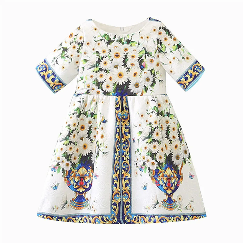 

Skirt Girls Daisy Court Print Dress Skirt # girls dress # kids clothes A504