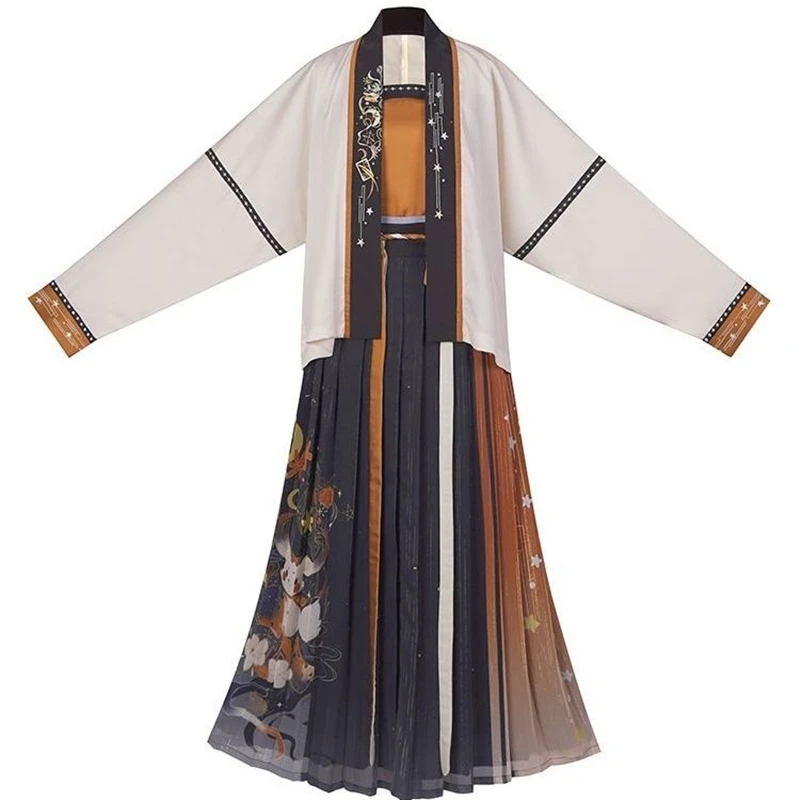 Lanshan Pavilion Moonlit Rabbit Hanfu женская песня вышитые рукава для самолета вытираемый