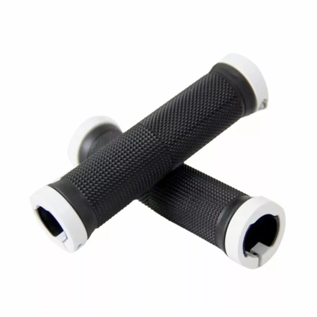 

2 Stuks/1 Paar Mountain Road Cycling Bike Fiets Mtb Stuur Cover Grips Glad Zachte Rubberen Anti-Slip handvat Grip Lock Bar End