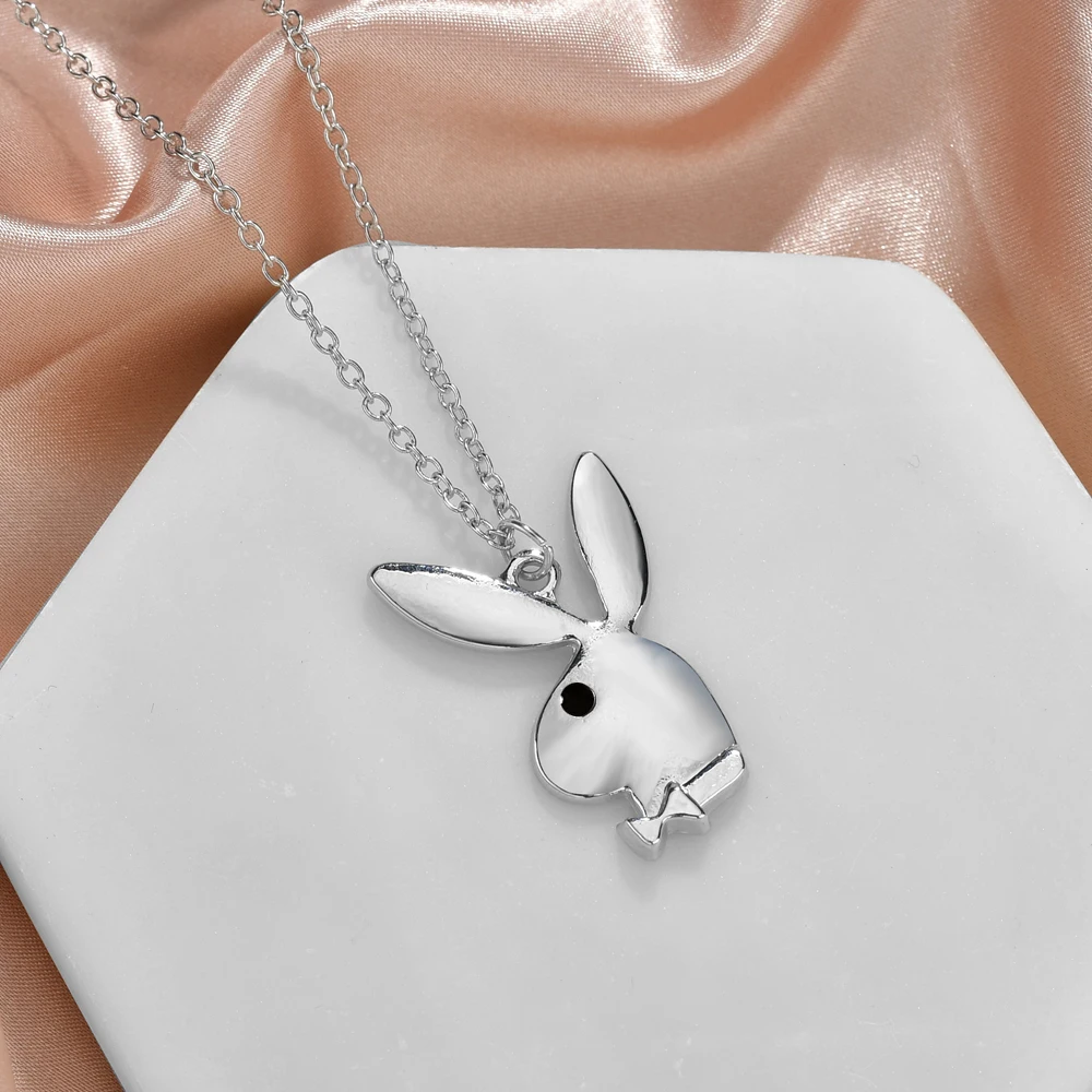 

Cute Rabbit Necklace Rabbit Pendant Charm Jewelry for Friend's Gift Accessories Women Jewelry