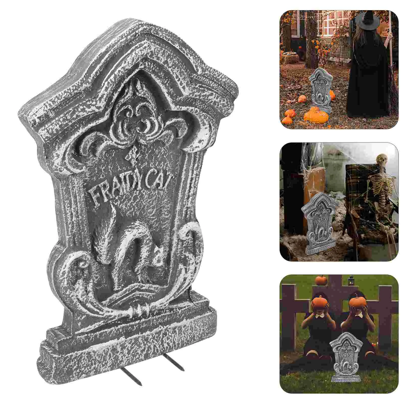 

Tombstone Decor Yard Tombstones Decorations Sign Decoration Graveyard Gravestoneoutdoor Signs Prop Adornment Stake Stakes Props