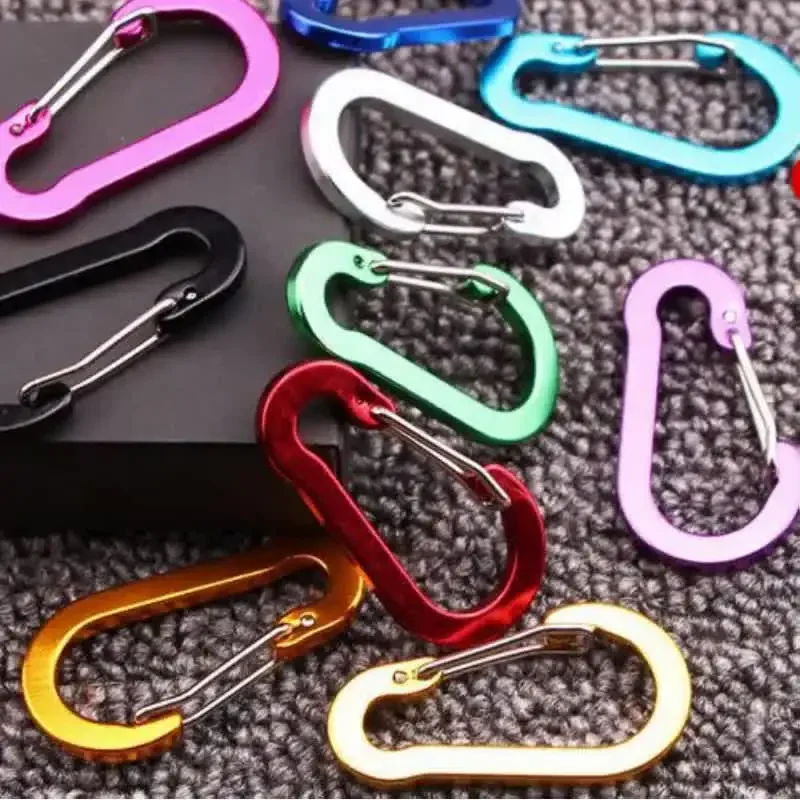 

5PC Aluminum Alloy Carabiner Outdoor Backpack Camping Climbing Hook Keychain Lock Buckle Snap Clip Tools