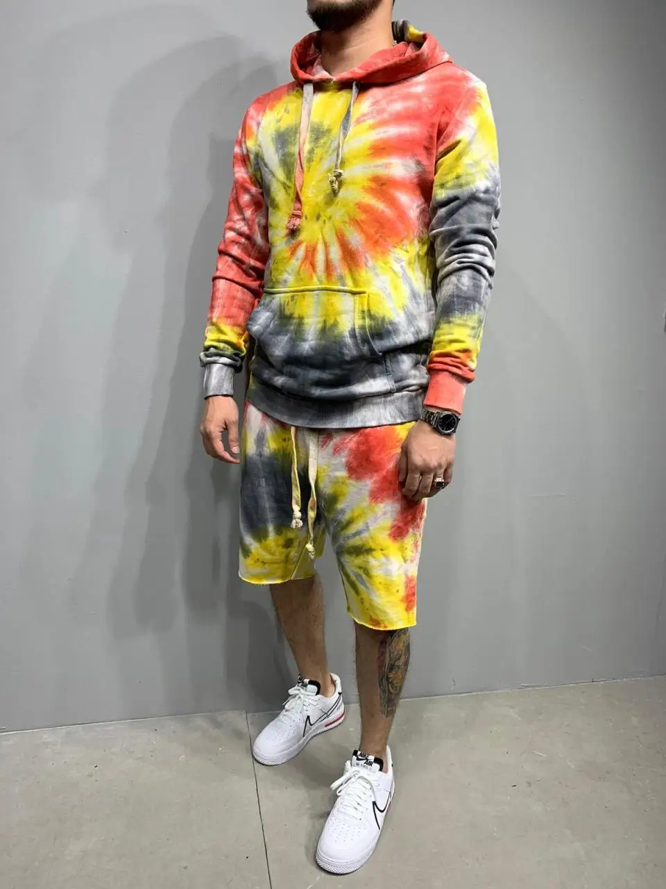 

Premium Washed Fade Tracksuit Men's Shorts Set