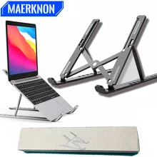 Foldable Laptop Stand Cooling Notebook Bracket Adjustable Ergonomic Laptop Support Base Holder Laptop Tablet Accessories Stands