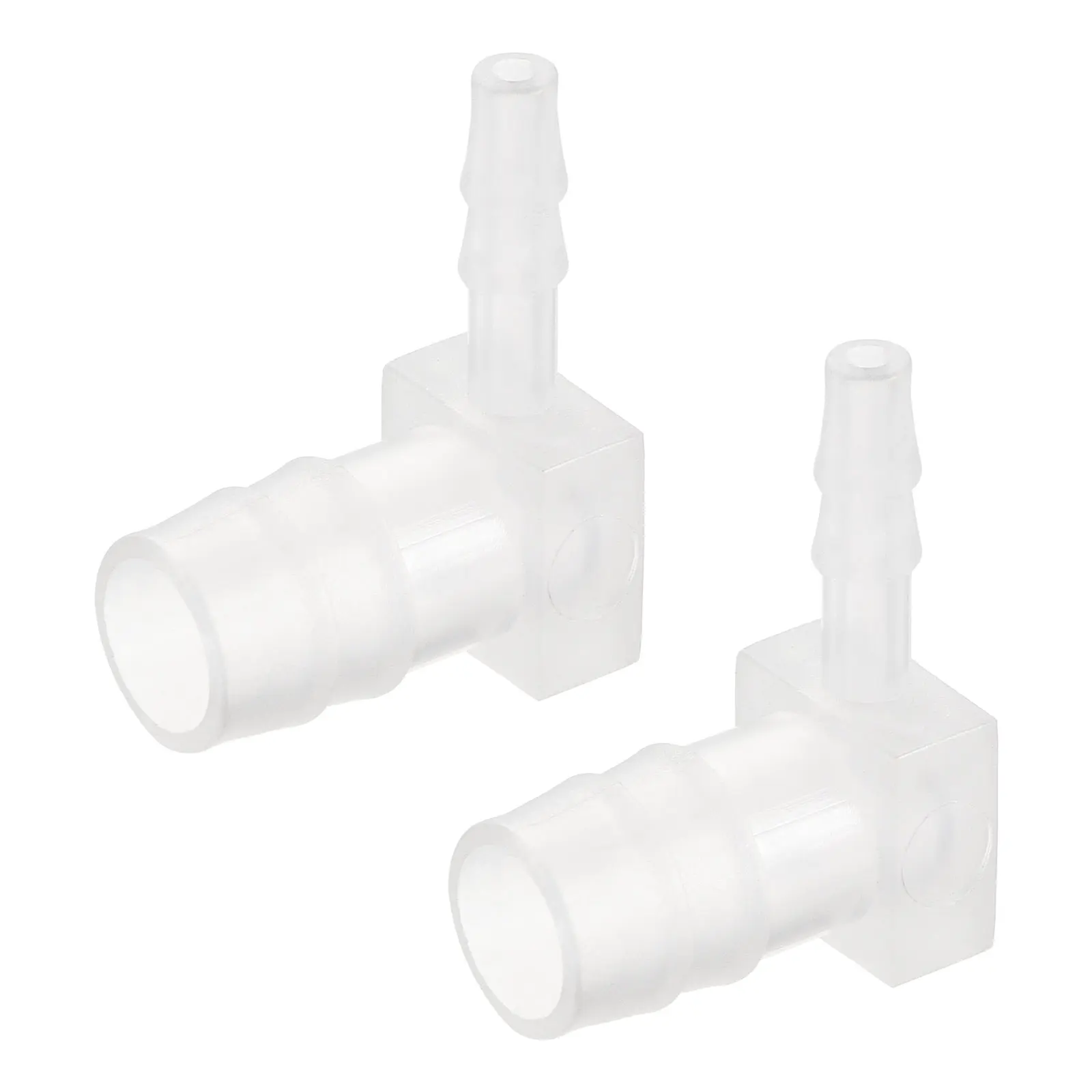 

Uxcell Barb Hose Fitting, 5mm to 11mm Barbed Dia. Plastic Elbow Coupler Reducer Quick Connector Adapter, Pack of 2