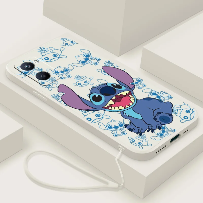 

Stitch The Baby For OPPO A96 A94 A93 A77 A76 A74 A73 A72 A57 A54S A53S A52 A33 A31 A12 Liquid Rope Funda Cover