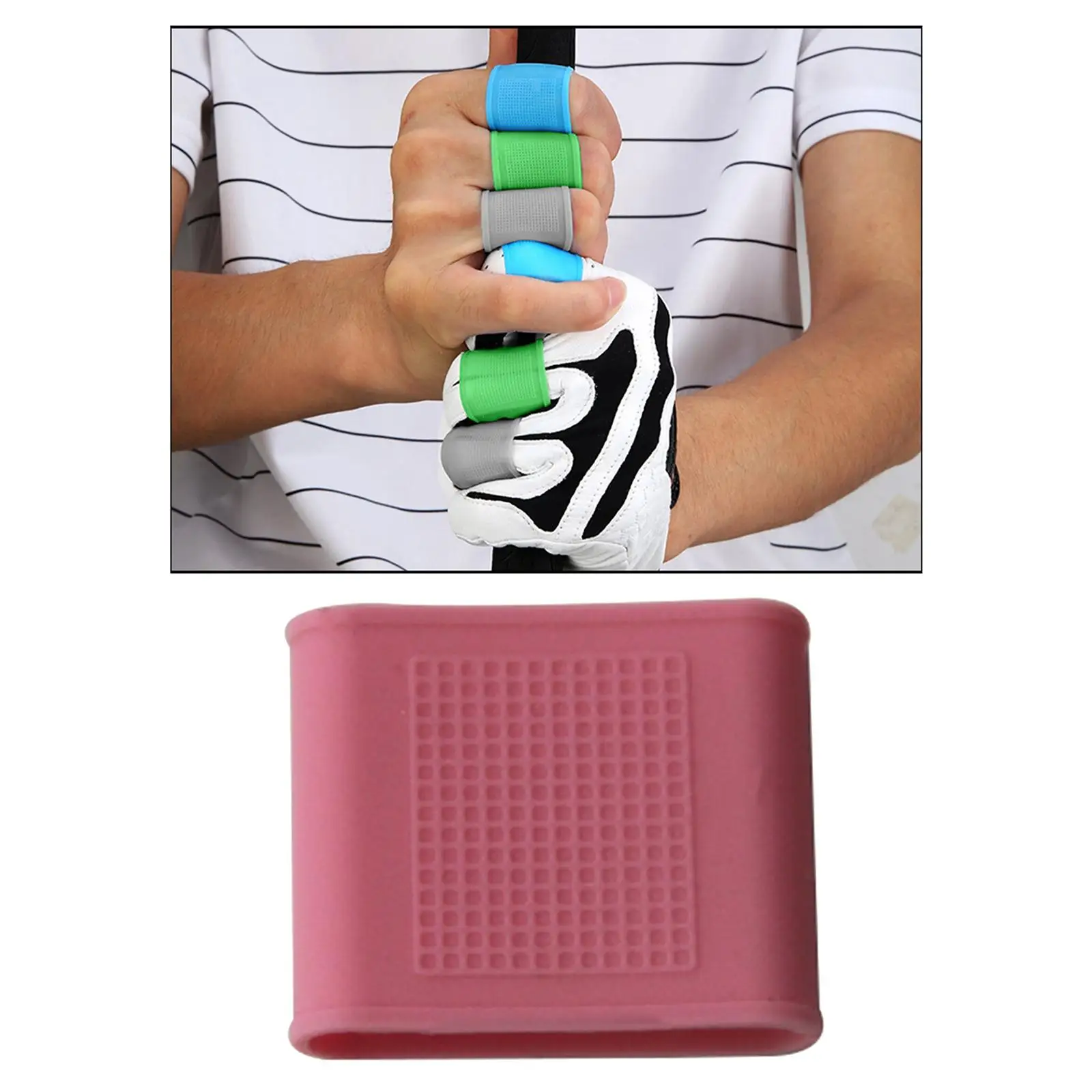 

2x Golf Finger Sleeves Silicone Club Wrap Hand Injury Blisters for Relieving Golfer Fishing Baseball
