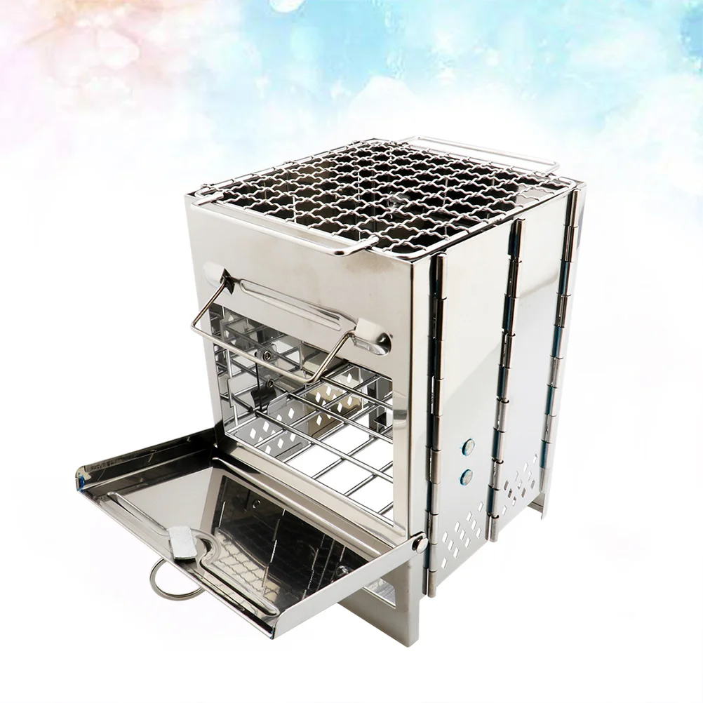

1 Pc Portable Burning Stove Heating Burner Stove Picnic Stove Camping Backpacking Stoves Tent Stove BBQ Stove