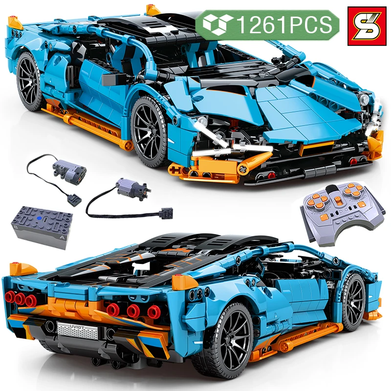 Скоростной спортивный автомобиль модели SY BLOCK Технический эксперт Известные строительные блоки для детей мальчиков.