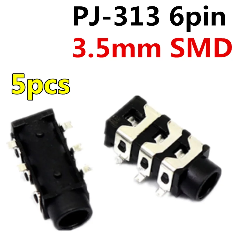 

3,5 мм разъем для наушников 3F07 PJ-313 PJ313D PJ-392 PJ327 PJ-359 PJ325 PJ342 аудиоразъем для Аудио Видео разъем