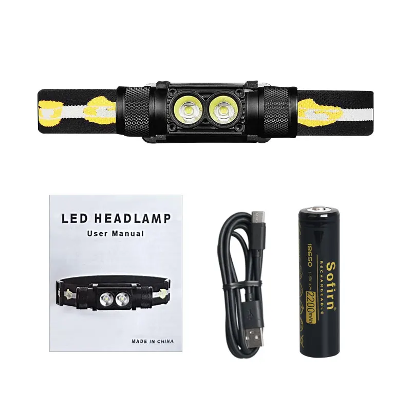 

Sofirn H25S налобный фонарь Dual SST40 LED 1200lm USB