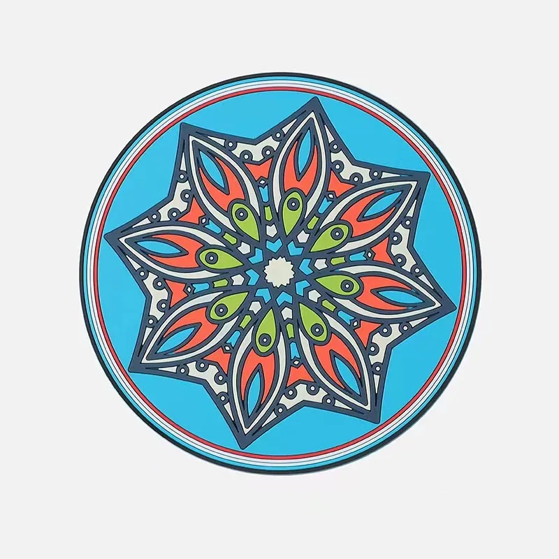 

Силиконовые подставки для горячих кастрюль, кухонные круглые подставки для обеденного стола, кухонные подставки, художественные коврики, термостойкие подставки для кастрюль