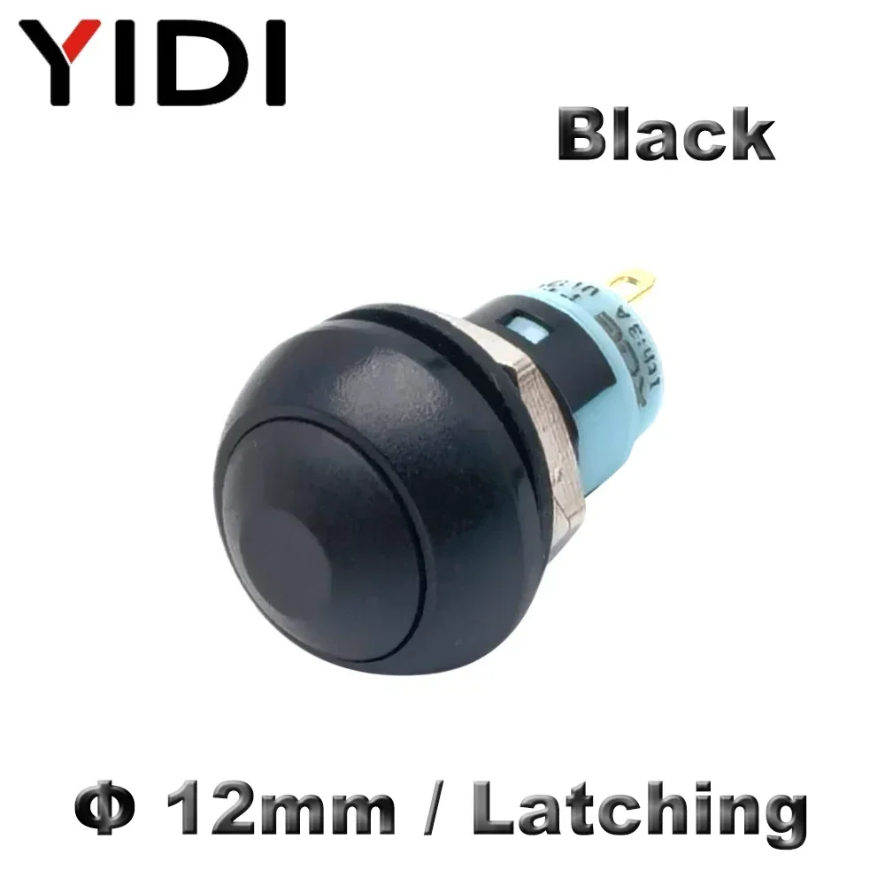 

5 шт., мини-кнопки YIDI PBS 33A, фиксация, красный/зеленый/синий