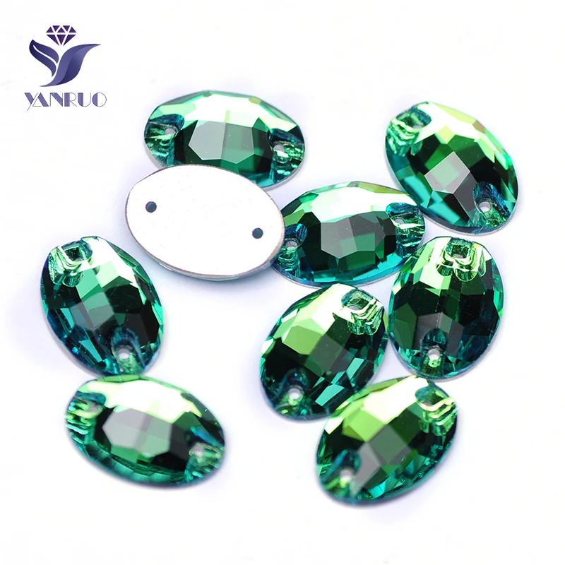

YANRUO 3210, все размеры, перидот, овальная форма, стразы, плоская задняя сторона, супер блестящие алмазы, Пришивные кристаллы для сумок