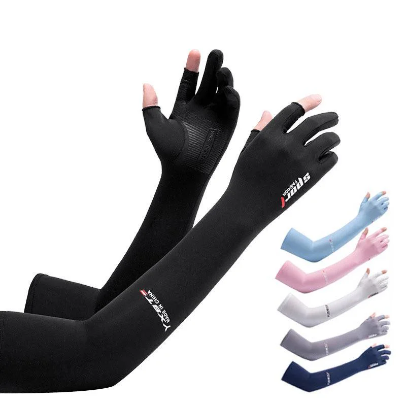 Men/Women Arm Sleeve Gloves Running Cycling Sleeves Fishing Bike Sport Protective Arm Warmers UV Protection Cover