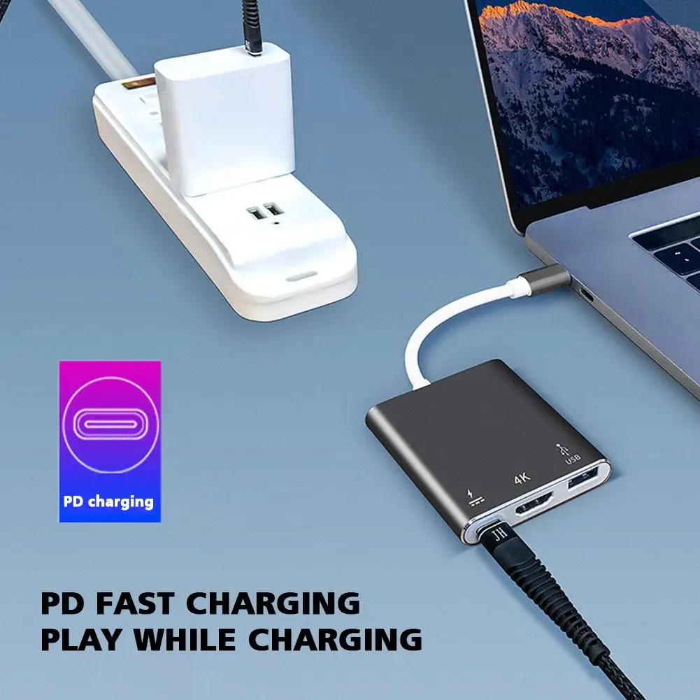 

Док-станция 3 в 1, USB 3,0, USB Type-c, HDMI