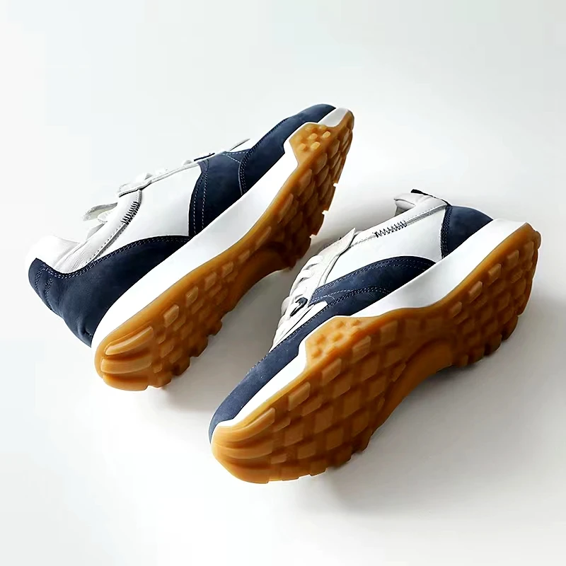 Golf Shoes Men's Forrest Gump Shoes Retro Running Shoes Golf Shoes TPU Sole Non-Slip Anti-Shock Strong Grip Men's Sports Shoes