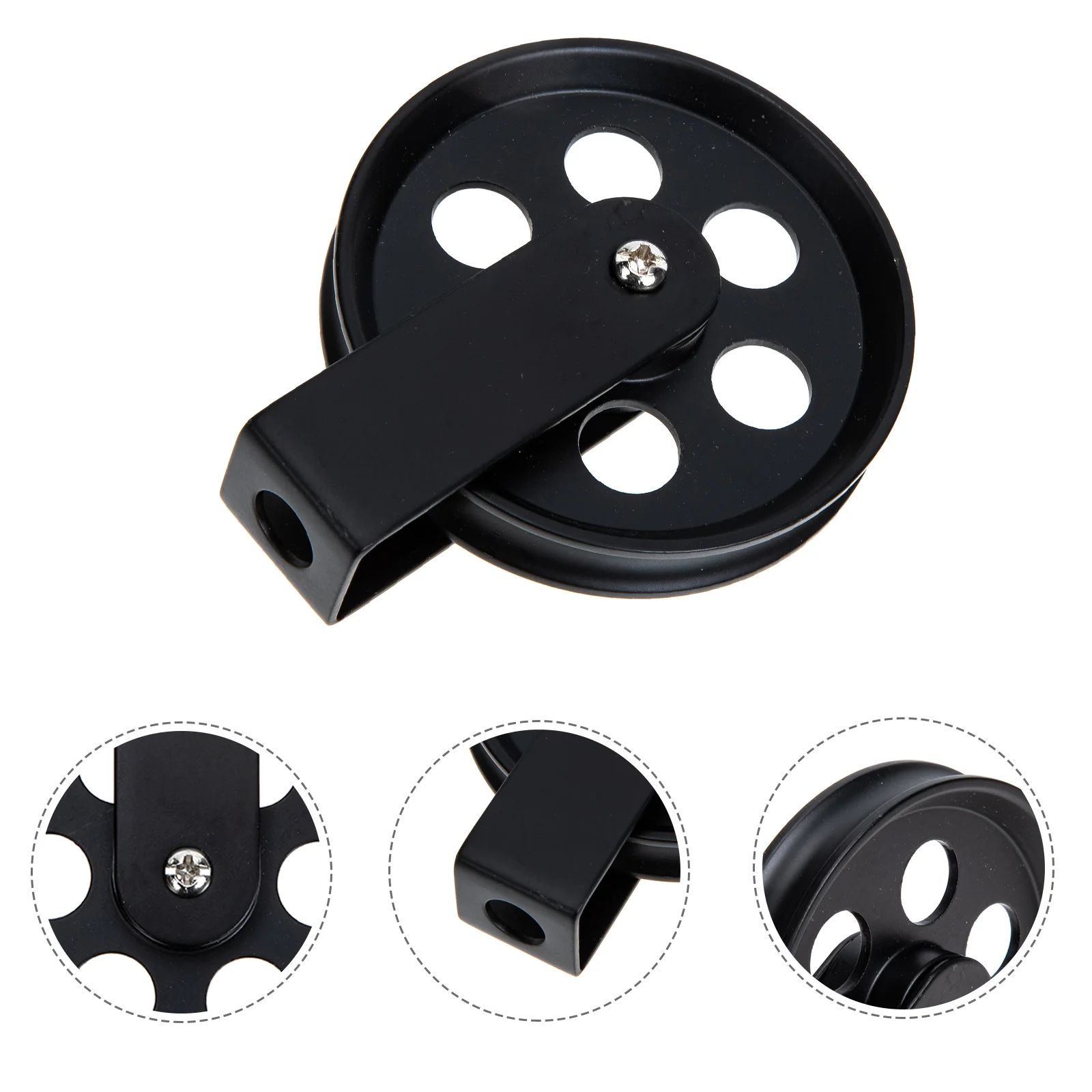 

Black Outdoor Wall Lamp Vintage Iron Wheel Pulley Wheel for Pendant Lamp