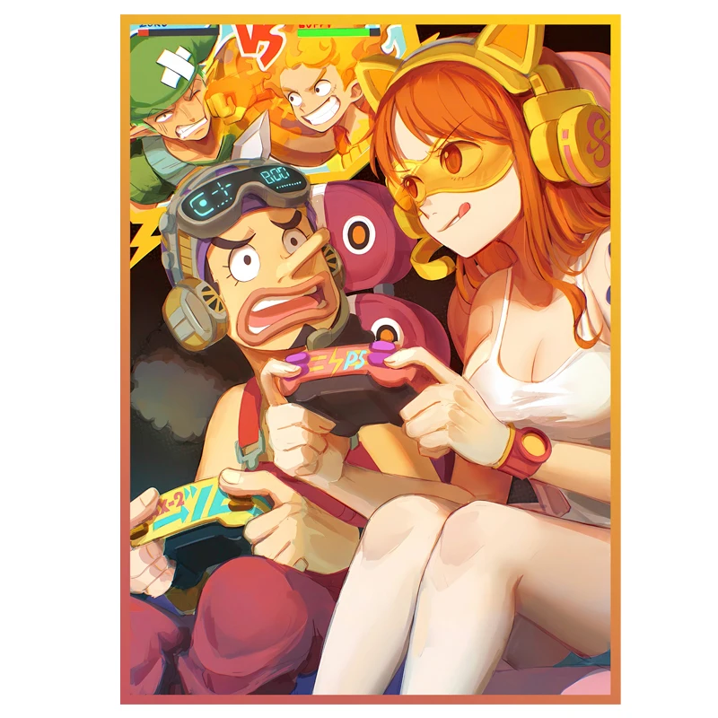 60 шт./компл. цельный OPCG чехол для флэш-карты Usopp Nami видеоигры PK WS PTCG игровая