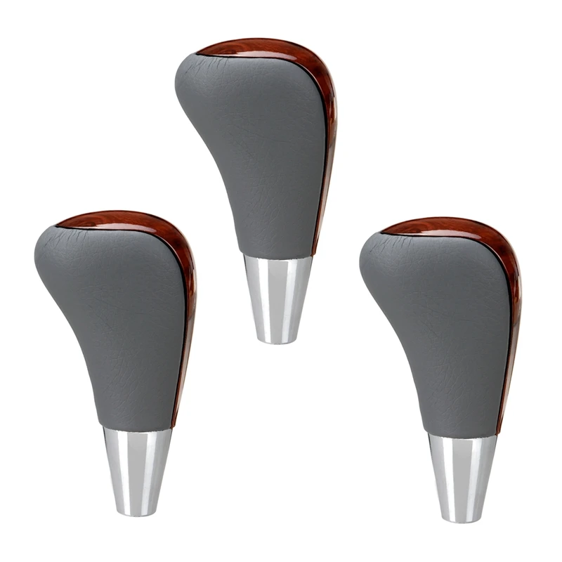

3X Wood Grain Car Gear Shift Knob For Toyota Corolla Camry/Harrier Fortuner Crown Land Cruiser Lever Shifter Stick Black