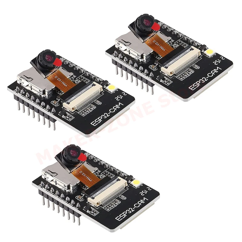 

3шт ESP32-CAM Wi-Fi + модуль макетной платы Bluetooth ESP32 с модулем камеры OV2640 2MP
