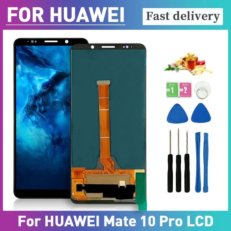 

ЖК-дисплей 6,0 дюйма для Huawei Mate 10 Pro, дисплей с сенсорным экраном, Замена ЖК-экрана, 100% протестированный дигитайзер в сборе, деталь