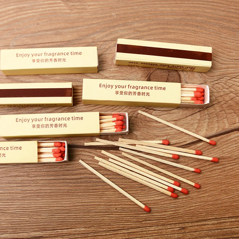 

10 Boxes Matches Candle Match Vintage Style Birthday Cake Colorful Match Cigarette Aromatherapy Accessories Home Ignition Tools