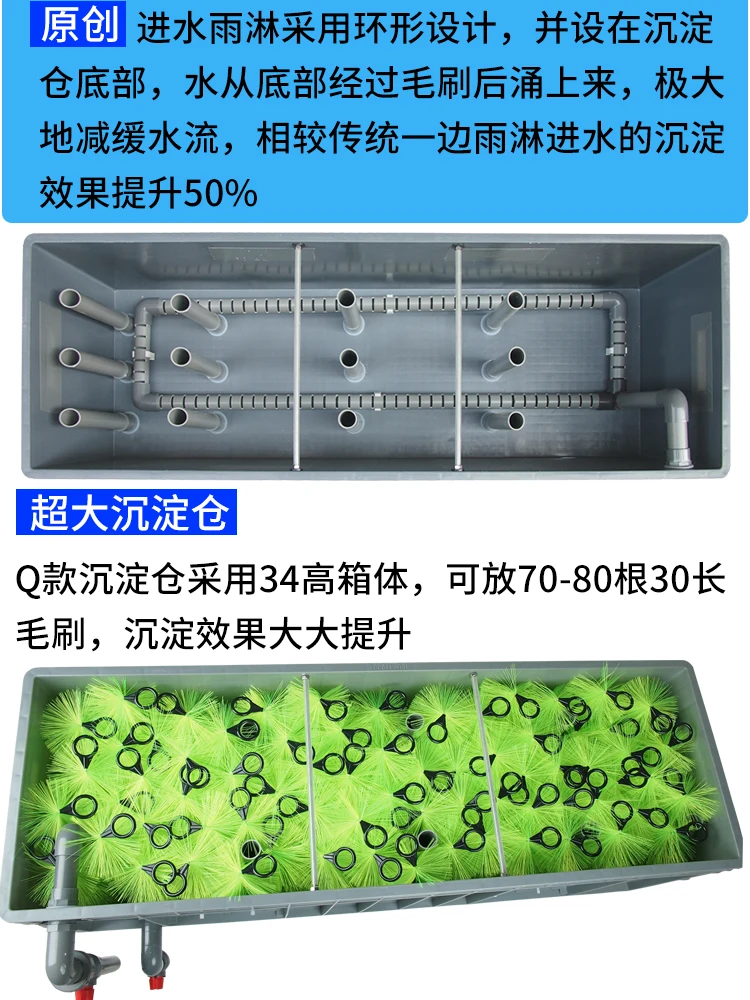 Уличная большая капельная фильтровальная коробка с системой очистки воды