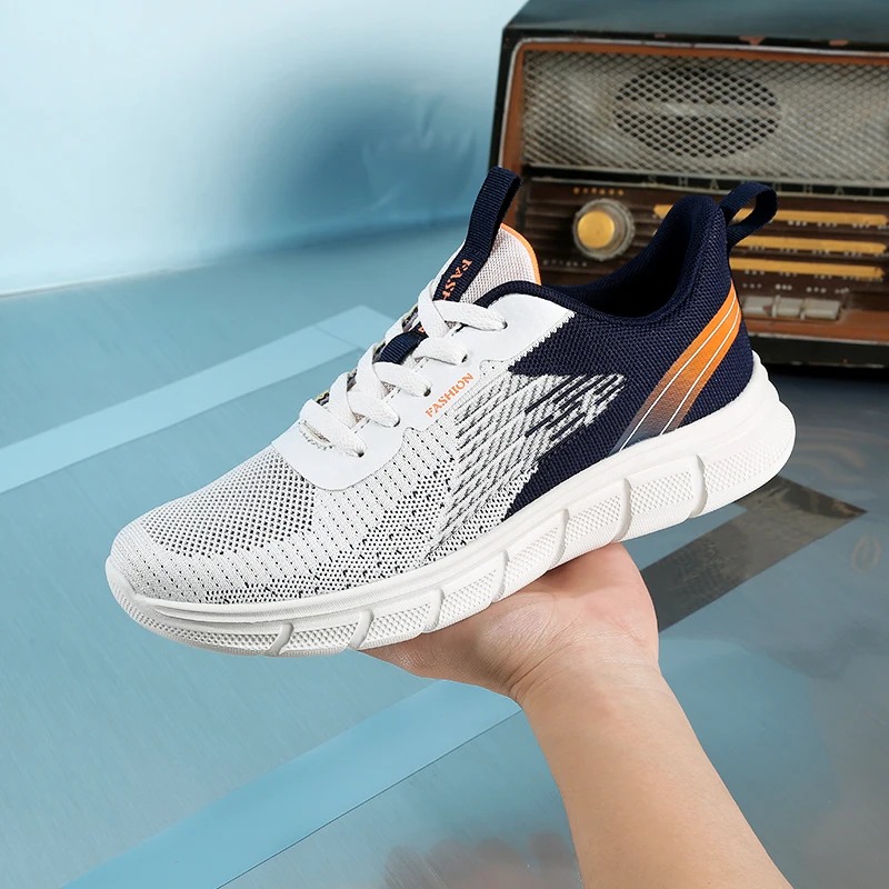 Мужские кроссовки для бега 2024 летние мягкие лоферы легкая дешевая сетчатая