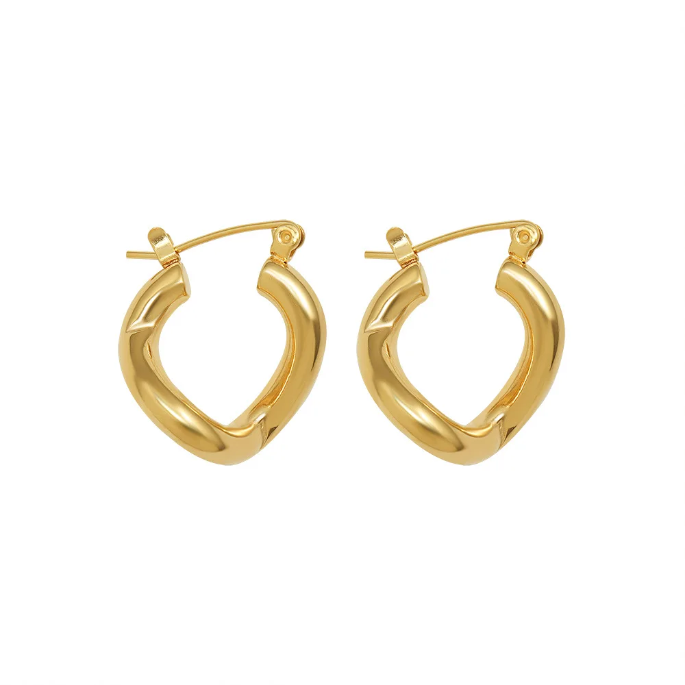 

French Style Earrings Geometric Earrings Twisted Shaped Earrings Stainless Steel Women's Earrings Women's Vintage Jewellery