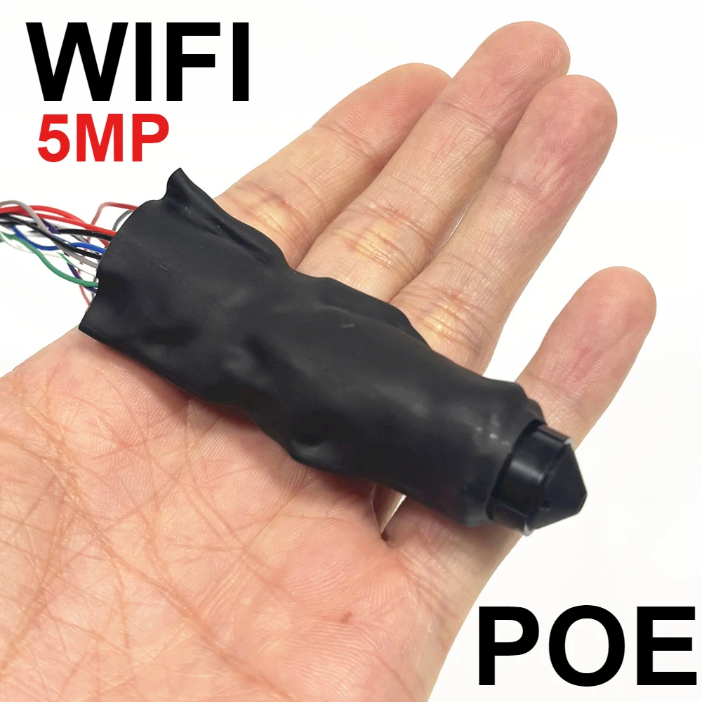 Фото Модуль мини-камеры Wi-Fi P2P, 5 МП, обнаружение движения, маленькая камера-рекордер «сделай сам», POE, поддержка SD-карты 512 ГБ, Hisilicon HI3516C, приложение для видеонаблюдения №1