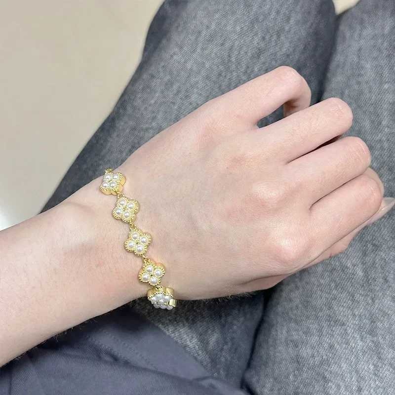 Высококачественный роскошный браслет MDL в стиле муассанита с бусинами