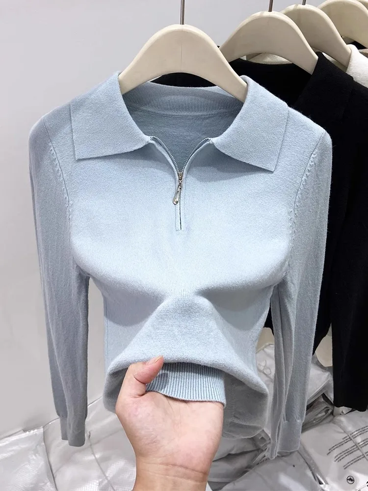 Европейские товары вязаный женский свитер 2024 осень и зима новый французский