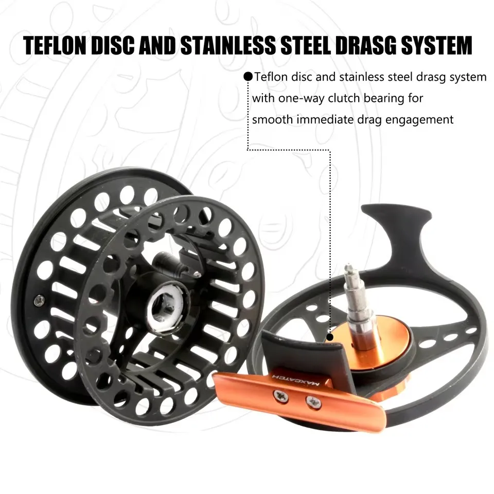 Нахлыстовая катушка TXBUNBOF ECO 3-8WT большая алюминиевая Рыболовная для ловли