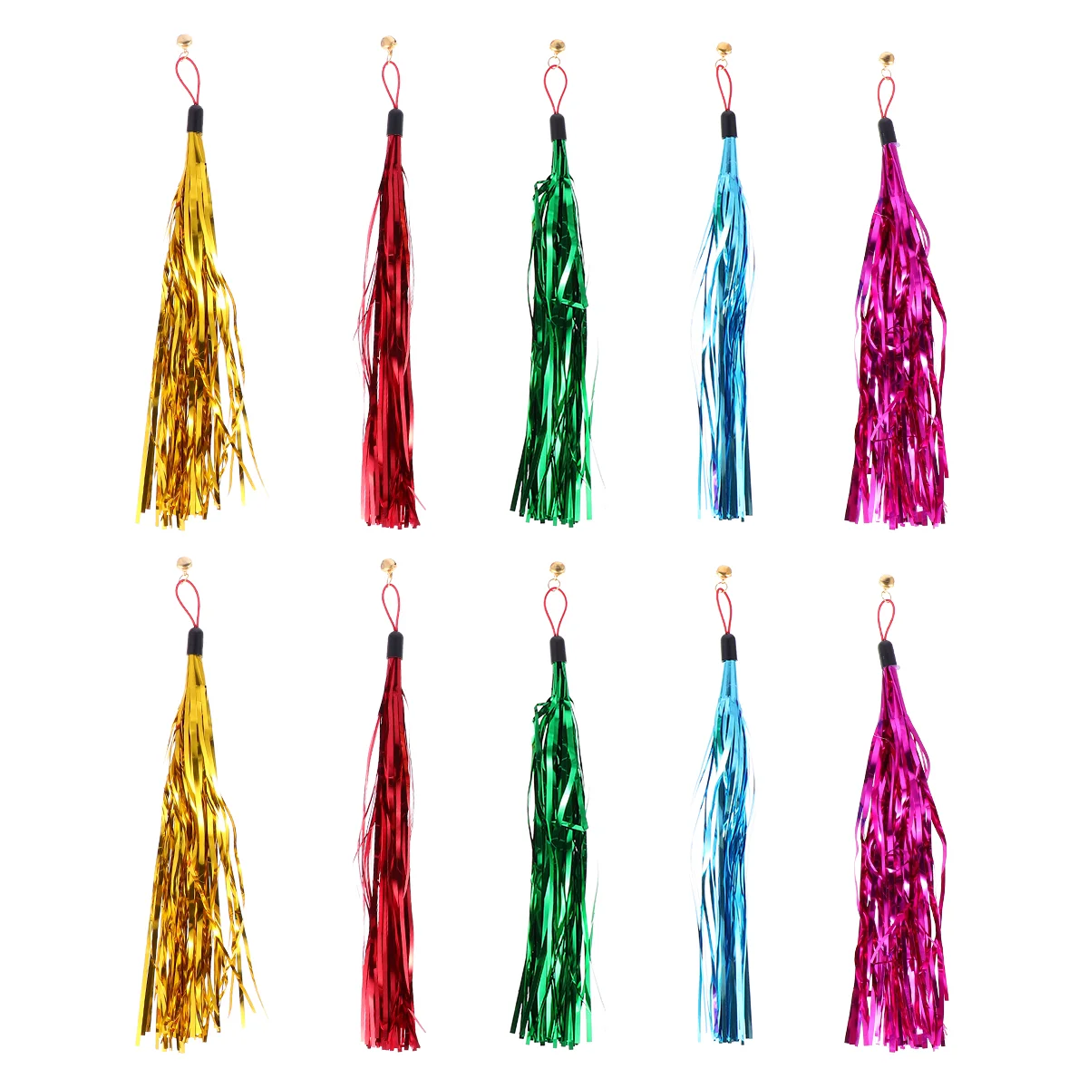 

10 Pcs Tassels Crafts Cat Tease Teaser Stick Interactive Wand Toy Plush Replacement